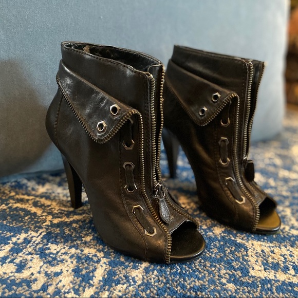 Gianni Bini Leather Booties - Picture 1 of 7